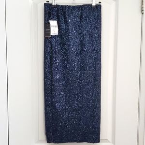 Forever 21 Dark Blue Sequin skirt, s: small